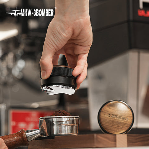 MHW-3BOMBER CD Series Wood Lid – Distributore e Pressino per Caffè 58,35 mm