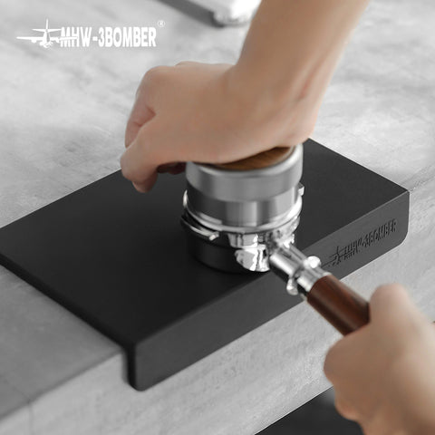 MHW-3BOMBER Tappetino in Silicone per Tamper – Antiscivolo con Portafiltro 51/53/54/58mm