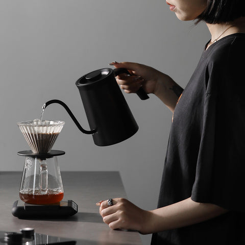 MHW-3BOMBER Assassin Gooseneck Electric Kettle – Bollitore Elettrico a Collo di Cigno con Controllo Temperatura 40-100°C