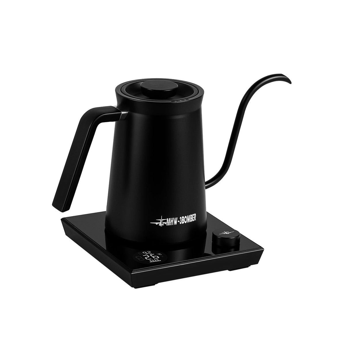 MHW-3BOMBER Assassin Gooseneck Electric Kettle – Bollitore Elettrico a Collo di Cigno con Controllo Temperatura 40-100°C