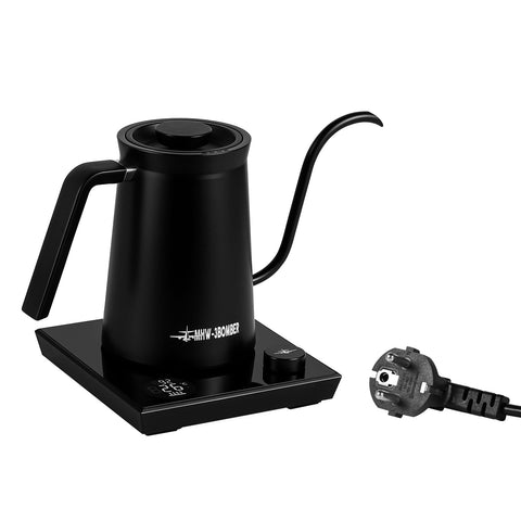MHW-3BOMBER Assassin Gooseneck Electric Kettle – Bollitore Elettrico a Collo di Cigno con Controllo Temperatura 40-100°C